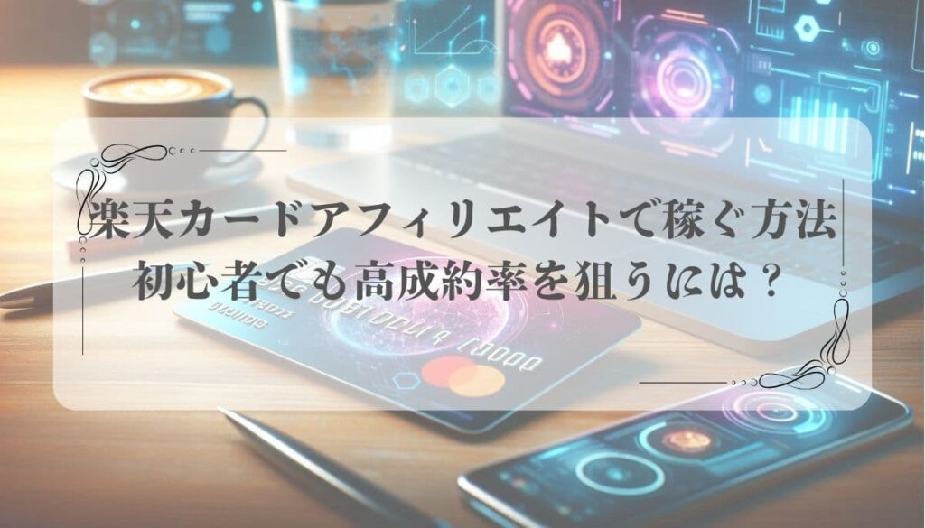 楽天カードのアフィリエイトで稼ぐ方法｜初心者でも高成約率を狙うには？